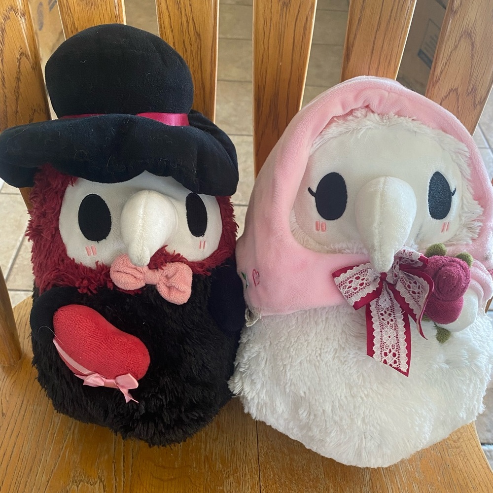 Squishable - Valentine's Plague Doctor & Nurse 11 Inch Plush Set
